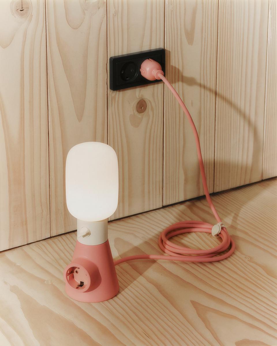 Pedestal Plug-in Lamp Lighting 007 Pearl