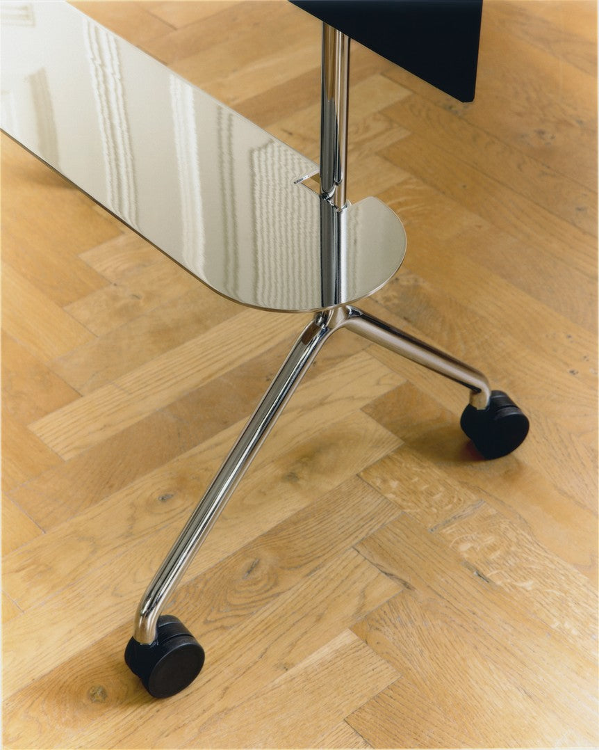 Pedestal Moon Light TV Stands 020 Chrome