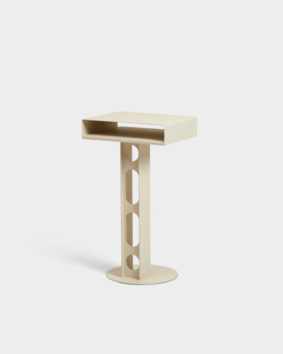 Pedestal Sidekick Table Power Accessories 007 Pearl